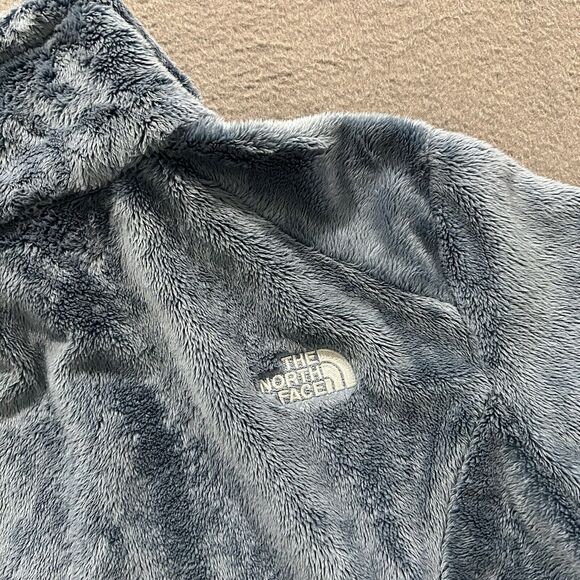 The North Face Jacket Womens Small Blue Full Zip Osito Furry Mock Neck Fleece - Picture 6 of 10
